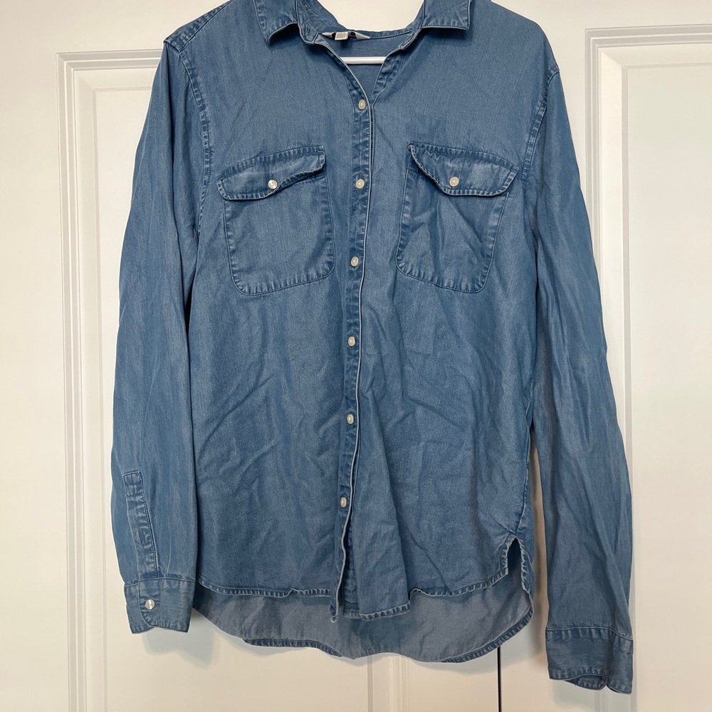 Blue chambray Denim Shirt